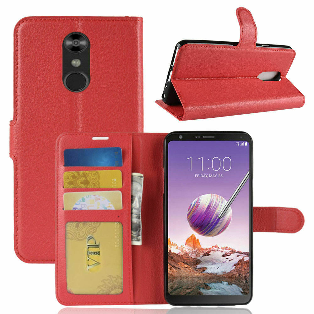 Étui portefeuille en cuir Folio pour LG Q Stylo Plus / Stylo 4 Étui portefeuille en cuir Folio pour LG Q Stylo Plus / Stylo 4